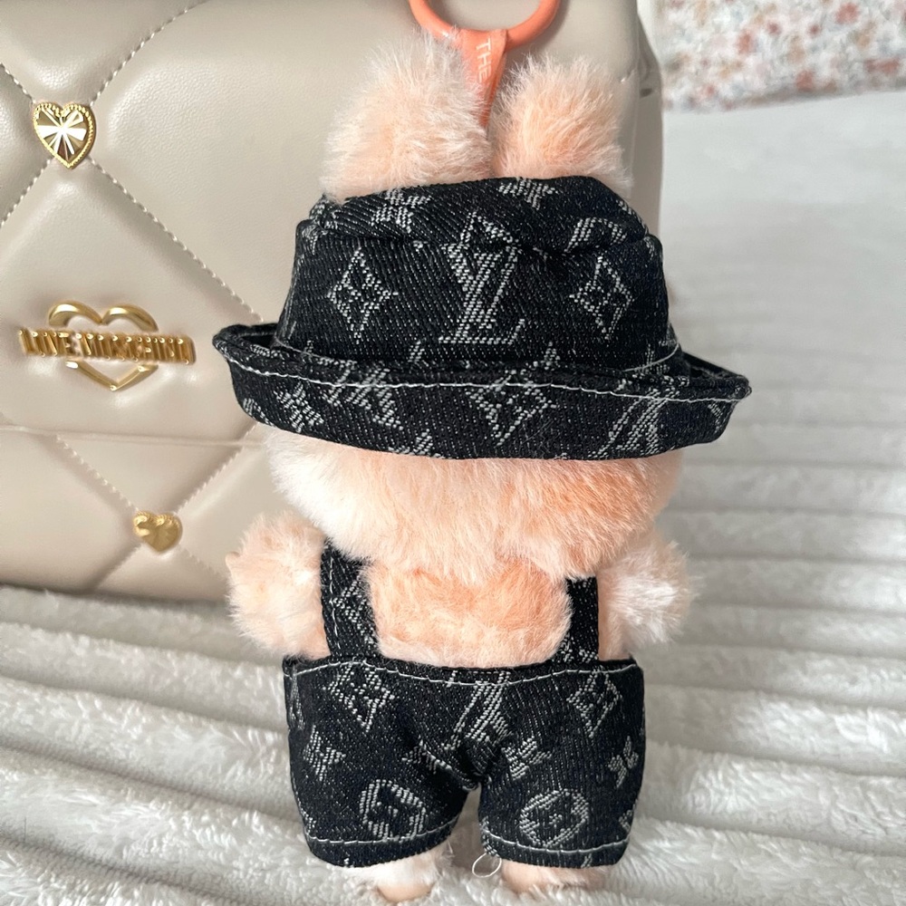 labubu bucket hat and overalls designer outfit - Picture 3 of 4